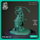Dyda and Lotti - Female Goblin on Boar Mount - STL only