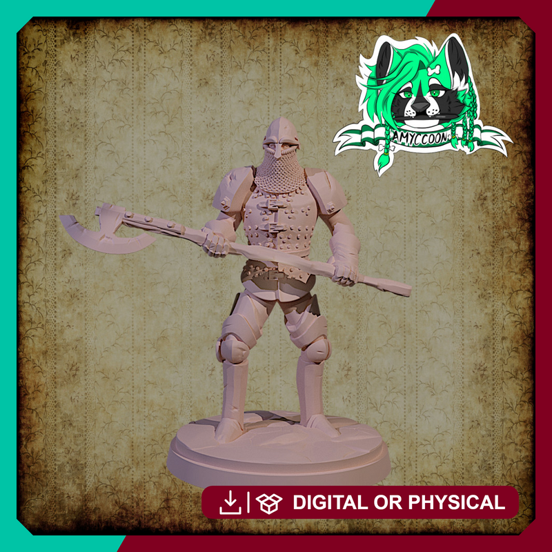 Battlehardened Axe Warrior (32mm)