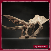 North American Dragon (4 sizes) D&D  Miniature |  220mm Long,  235mm Wing Span | Resin Dragon Statue | Figurine | Dungeons and Dragons 5e - Only-Games