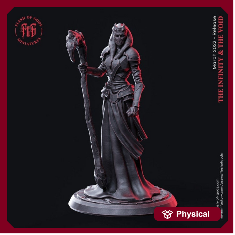 Female Cleric, Ancient Priestess  | 28mm Scale | 32mm Scale | 75mm Scale  -Player Character Mini - Minis - D&D 5e - Pathfinder Sexy Figurine - Only-Games
