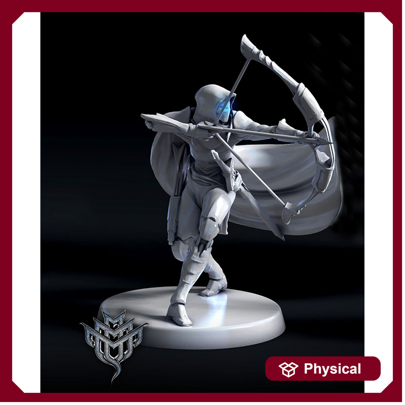 Warforged Ranger Fighter PC NPC , Nimblewright Construct | 28mm, 32mm,54mm 75mm, 100mm Scale | D and D | Pathfinder | Mini Monster Mayhem - Only-Games