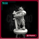 (0031) Male oni orc with two hands sword