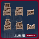Library Set: Bookcases & Shelves (6 Models)