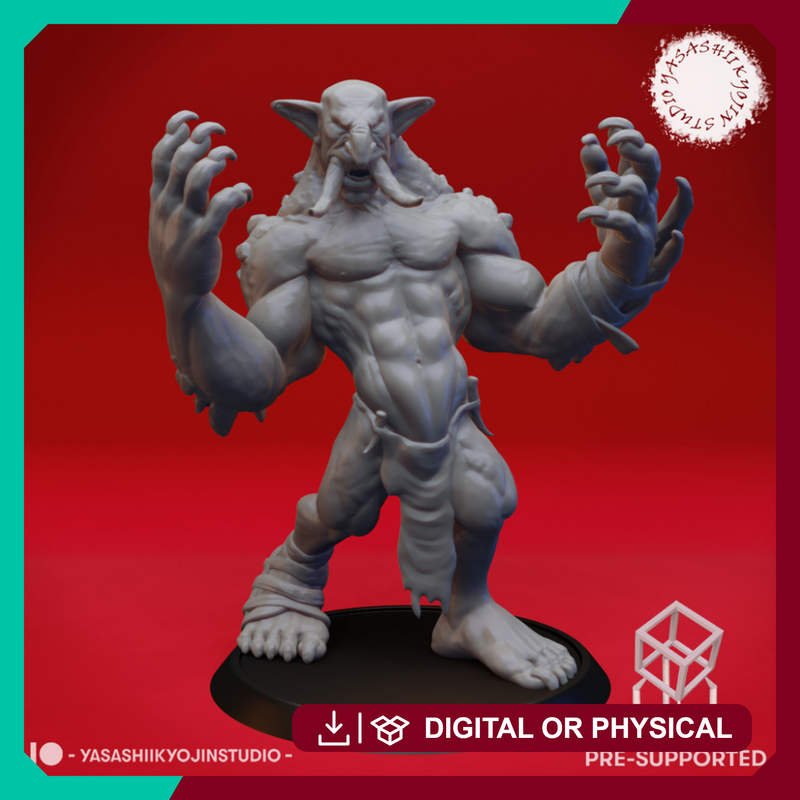 Troll - Tabletop Miniature (Pre-Supported)