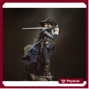 Human Female Rogue, Fighter, Swashbuckler Duelist PC / NPC Unpainted D&D 5e | 28mm,32mm,54mm,75mm,100mm | Pathfinder| - Only-Games