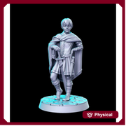 Human Young Rogue Assassin Classic JRPG 28mm,32mm,75mm Scale Miniature Unpainted resin Figurine D&D Tabletop Fantasy Miniature Gaming - Only-Games