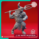 Minotaur Trident - Book of Beasts - Tabletop Miniature (Pre-Supported)
