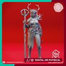 Druid - Human Female - Lvl 10 - Tabletop Miniatures (Pre-Supported)