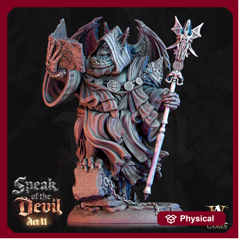 Greater Devil - Amnizu Devil, styx devils Resin Miniature| Medium 35mm, Large 50mm, Huge 65mm (BASE Sizes) | Demon | Dungeons and Dragons | - Only-Games