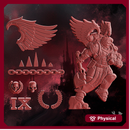 Crimson Wings Vehicle Decorations Set x12