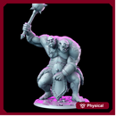 Ettin - head ogre - 32mm - DnD