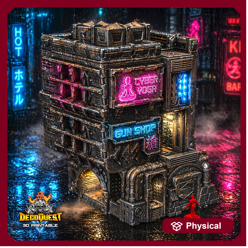 Cyberpunk building