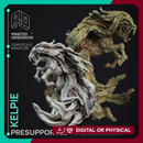 Kelpie - Undead Horse - Elemental Familar - PRESUPPORTED - 32mm scale