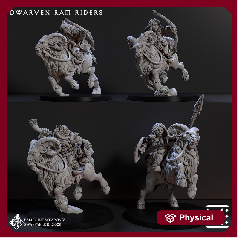 Dwarven Ram Riders (Dwarven Mountaineers of Skutagaard)