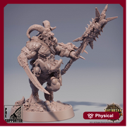 Beastman - Minotaur -Yakfolk  | 28mm, 32mm,54mm,75mm, 100mm Scale Resin Miniature | Dungeons and Dragons Miniatures | Pathfinder | - Only-Games