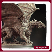Chromatic Black Dragon (4 sizes) D&D  Miniature |  250mm Long,  200mm Wing Span | Resin Dragon Statue | Figurine | Dungeons and Dragons 5e - Only-Games