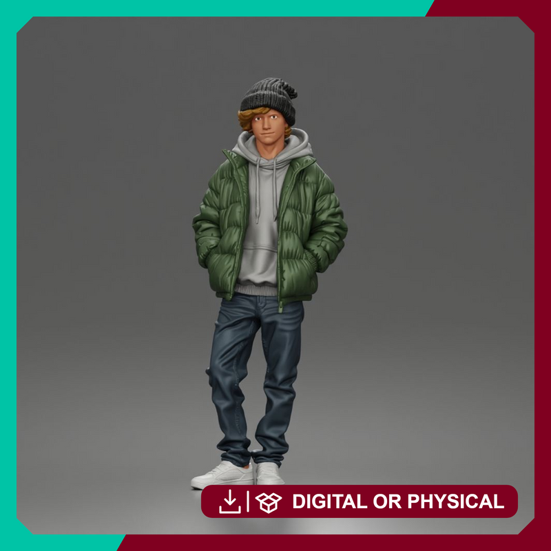 Teen in Winter Clothes