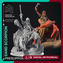 Desert Walker & Scorpion - 2 Models - Were Folk -  PRESUPPORTED - Illustrated and Stats - 32mm scale