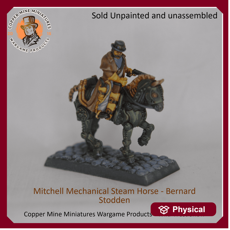 Bernard Stodden riding a Mitchell Mechanical Steam Horses (CMMWP001)