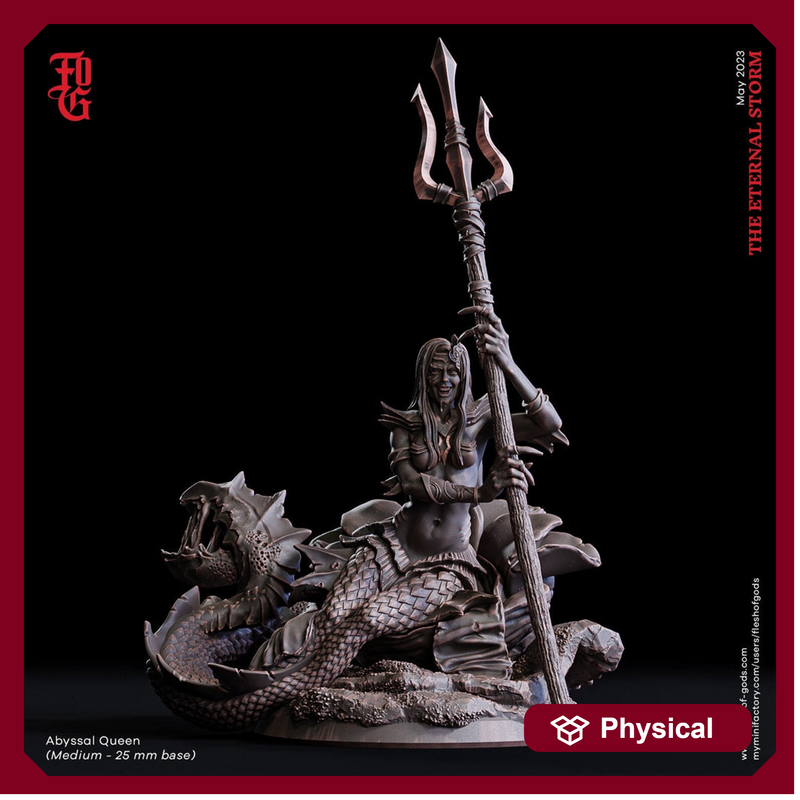 Siren Witch, Sea Hag | 5 Sizes /Scales | Monster Mini -D&D 5e Pathfinder Figurine - Only-Games