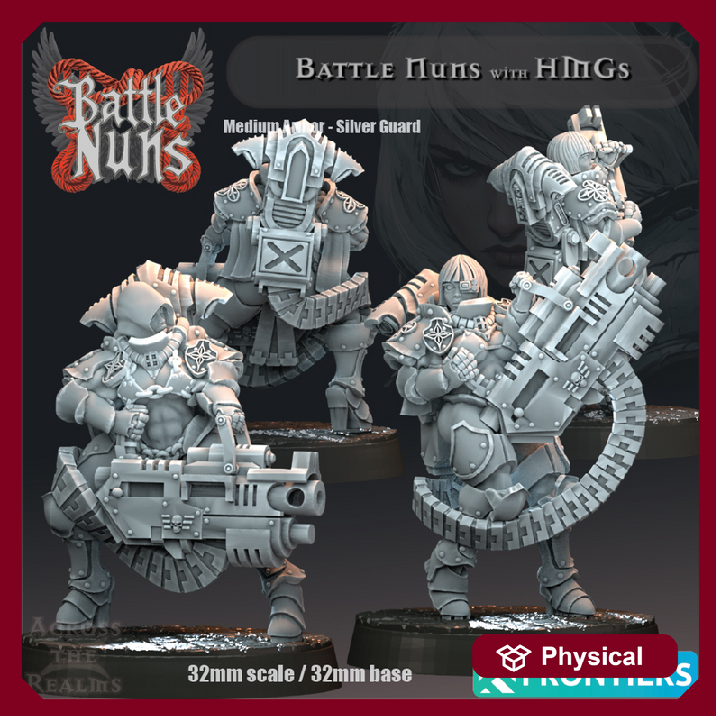 Battle Nuns with HMGs - Medium Armor