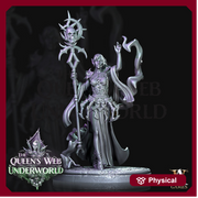 Dark Elf Female Cleric - Drow Priestess of Loth | 54mm,75mm, 100mm Scale| DnD Miniature | Dungeons and Dragons | Baenere | Sexy Elf - Only-Games