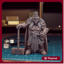 Female Dwarf 05 - TytanTroll Miniatures - DnD - Fantasy - 32mm