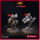 Dwarf Monks - Eternal Monks - CastNPlay - Terrain Wargaming D&D DnD 28mm 32mm 40mm 54mm