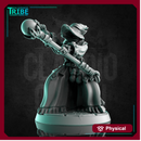 (0277) Female fox folk witch wizard sorceress with magic stick
