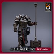 Paladin Knight Hammer Templar Unpainted Miniature | 28mm, 32mm,54mm,75mm, 100mm Scales | Dungeons and Dragons |Pathfinder |Lord of The Print - Only-Games