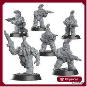 Tactical Space Dwarves "Assault Rifle Squad" (6 X Models) - Only-Games