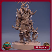 Barbarian Fighter Human  | 28mm, 32mm, 75mm Scale Resin Miniature | Dungeons and Dragons | Daybreak  Miniatures - Only-Games