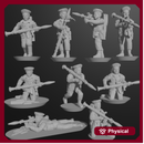 10 & 15mm Soviet VDV Infantry with RPG-7Ds (9 models)