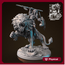 Dhoruba The Barbarian - Action Pose Lion Rider