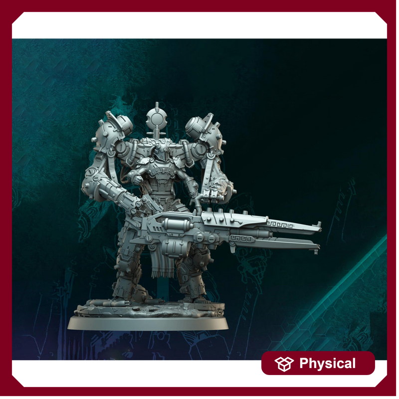Sci-Fi Heavy Terminator Battle Mech Knight Miniature | 5 BASE SIZES | Resin Unpainted | Sci-fi - Only-Games