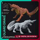Guard Drake - Demi Dragon - PRESUPPORTED - 32mm scale
