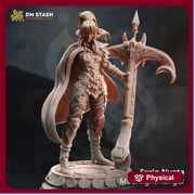 Female Elf Fighter Sharpshooter, Moon Elf,  Eladrin Mini | 28mm,32mm,54mm,75mm,100mm Scale | Resin Dungeons and Dragons D&D 5e  | Pathfinder - Only-Games