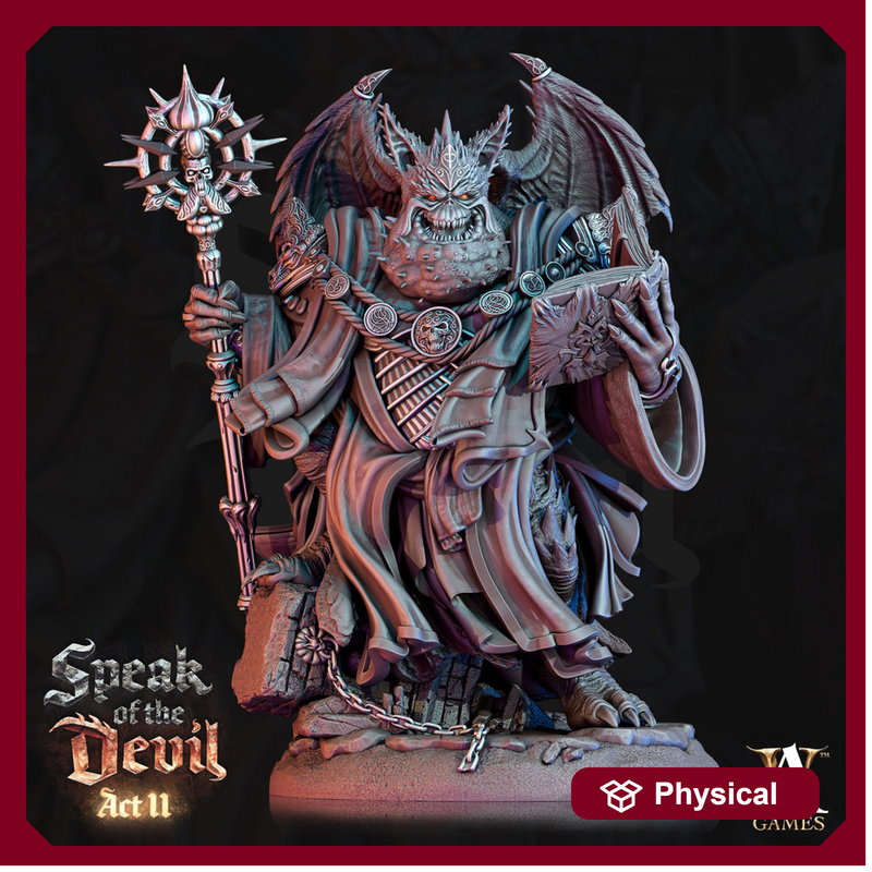 Greater Devil - Amnizu Devil, styx devils Resin Miniature| Medium 35mm, Large 50mm, Huge 65mm (BASE Sizes) | Demon | Dungeons and Dragons | - Only-Games