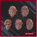 War Sisters Head Bits Valiant Heart Set x5