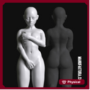 Sub Series 105b - Naked & Kneeling Female Prisoner Slave