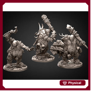 Hill Giant, Oger | 28mm & 32mm Scale | 75mm Tall (32mm scale)| Dungeons and Dragons | Pathfinder Oger | Daybreak Miniatures | Tabletop RPG | - Only-Games