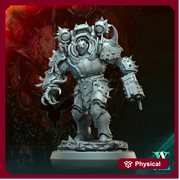 Sci-Fi Miniature Chaos Space Knight, Hellscape Praetorian | 28mm,32mm, 54mm, 75mm,100mm Scales | Resin Mini | Archvillain Games - Only-Games
