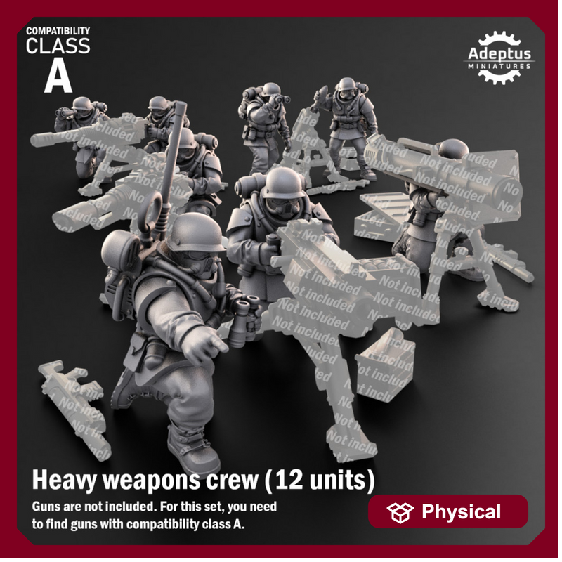 Heavy Weapons Team. Koelner Regiment. Imperial Guard. Compatibility class A.