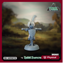 Warriors and Warrens- Rabbit Scarecrow