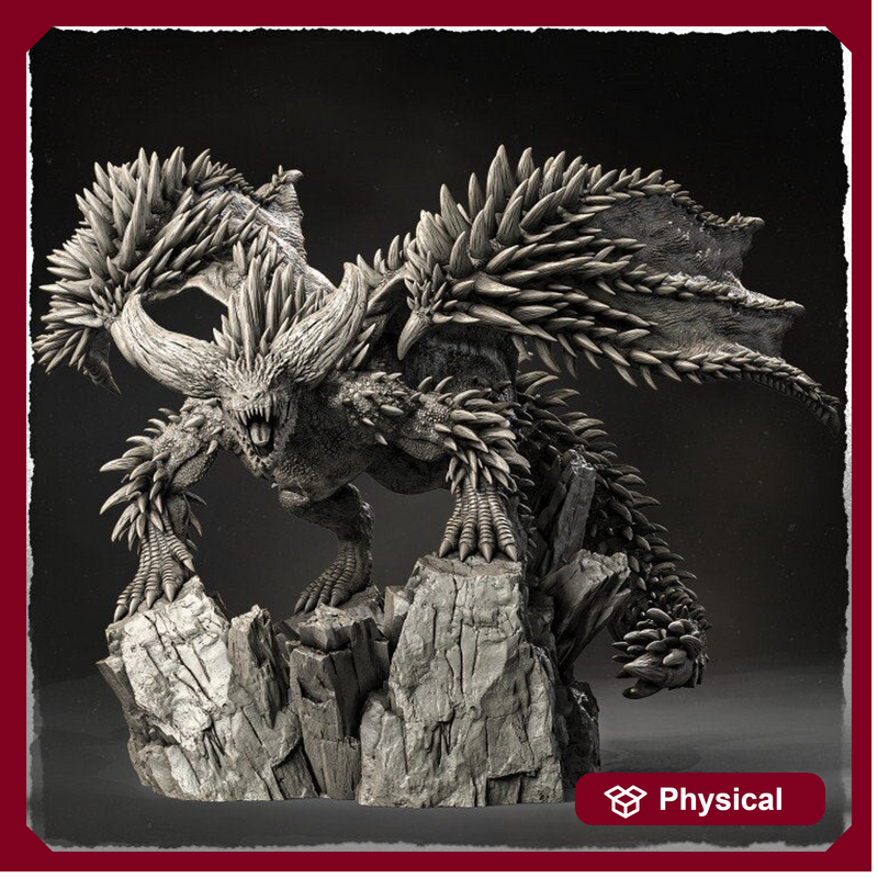 Spiked Flying Dragon Beast (4 sizes) D&D  Miniature |  Young, Adult, Huge, Gargantuan | Resin Statue | Figurine | Dungeons and Dragons 5e - Only-Games