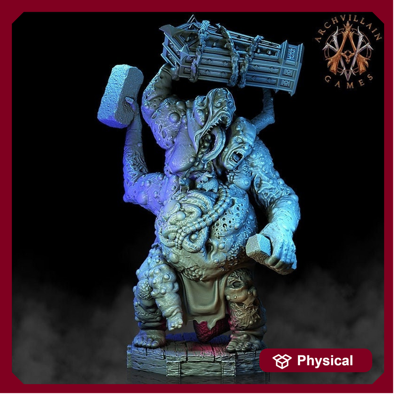 Grotesque Abomination Demon (3 sizes) | 90mm tall | 28mm scale | 32mm scale | Daemon Miniature Proxy | Dungeons and Dragons | - Only-Games