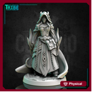 (0310) Female human elf half-orc firbolg tiefling witch sorceress wizard with spell