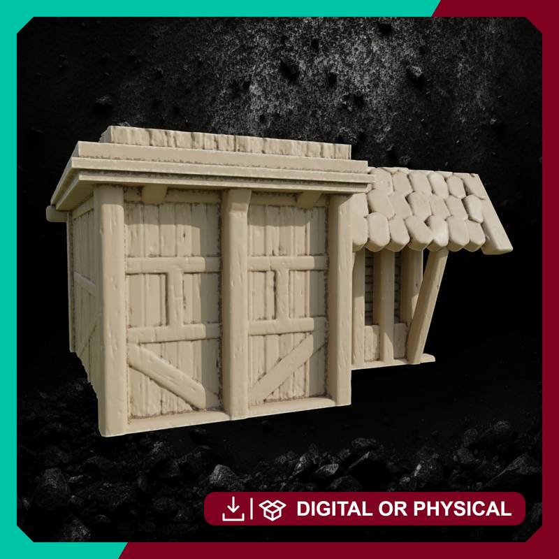 Reichlindorf House 10 - Timber Framed Village Home STL for DnD & Wargaming