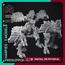 Harpies - 3 Models - PRESUPPORTED - Hell Hath No Fury - 32mm scale