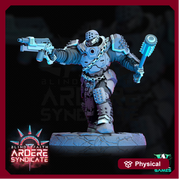 Arderite Heavy Infantry, Blind Faith, Ardere Syndicate | Sci-Fi Miniature 28mm,32mm Scales | 54mm, 75mm TALL | Resin Mini |Archvillain Games - Only-Games
